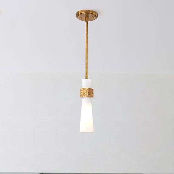 Elstead - Pakabinamas šviestuvas su strypu KRISTY 1xE27/40W/230V skersm. 15,2 cm, vario spalvos