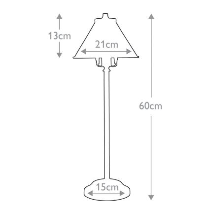 Elstead PV-SL-AB - LED Stalinė lempa PROVENCE 1xE14/4W/230V