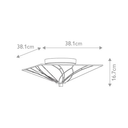Elstead - Lubinis šviestuvas Tiffany ASHEVILLE 2xE27/60W/230V