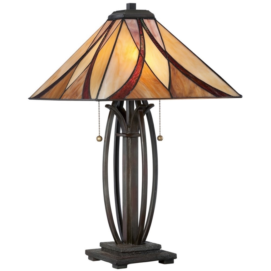 Elstead - Stalinis šviestuvas Tiffany ASHEVILLE 2xE27/60W/230V