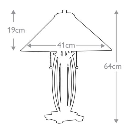 Elstead - Stalinis šviestuvas Tiffany ASHEVILLE 2xE27/60W/230V