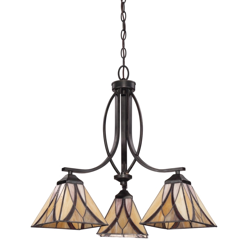 Elstead QZ-ASHEVILLE3 - Sietynas ant grandinės ASHEVILLE 3xE27/60W/230V