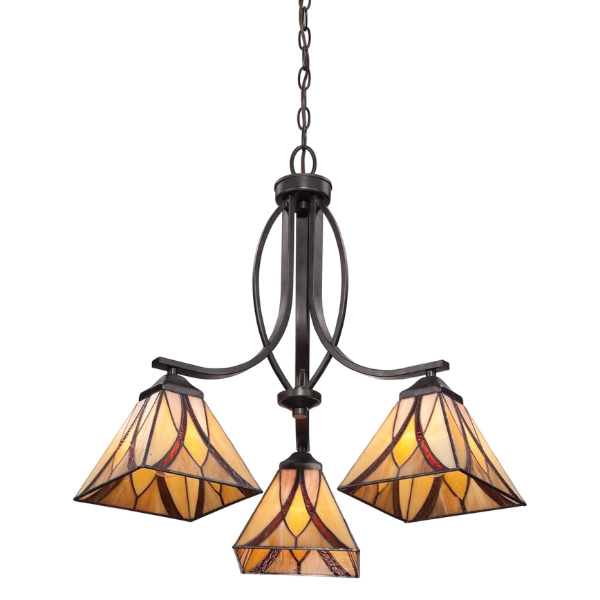 Elstead QZ-ASHEVILLE3 - Sietynas ant grandinės ASHEVILLE 3xE27/60W/230V
