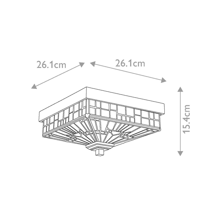 Elstead QZ-INGLENOOK-F - Lauko lubinis šviestuvas INGLENOOK 2xE27/60W/230V IP44