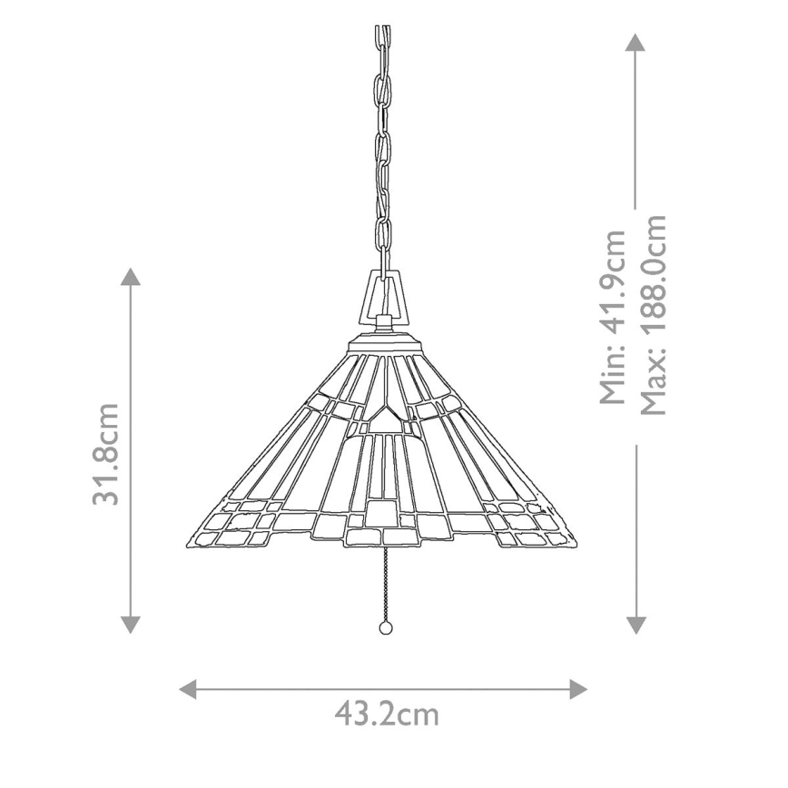 Elstead QZ-INGLENOOK-P-A - Sietynas ant grandinės INGLENOOK 3xE27/60W/230V
