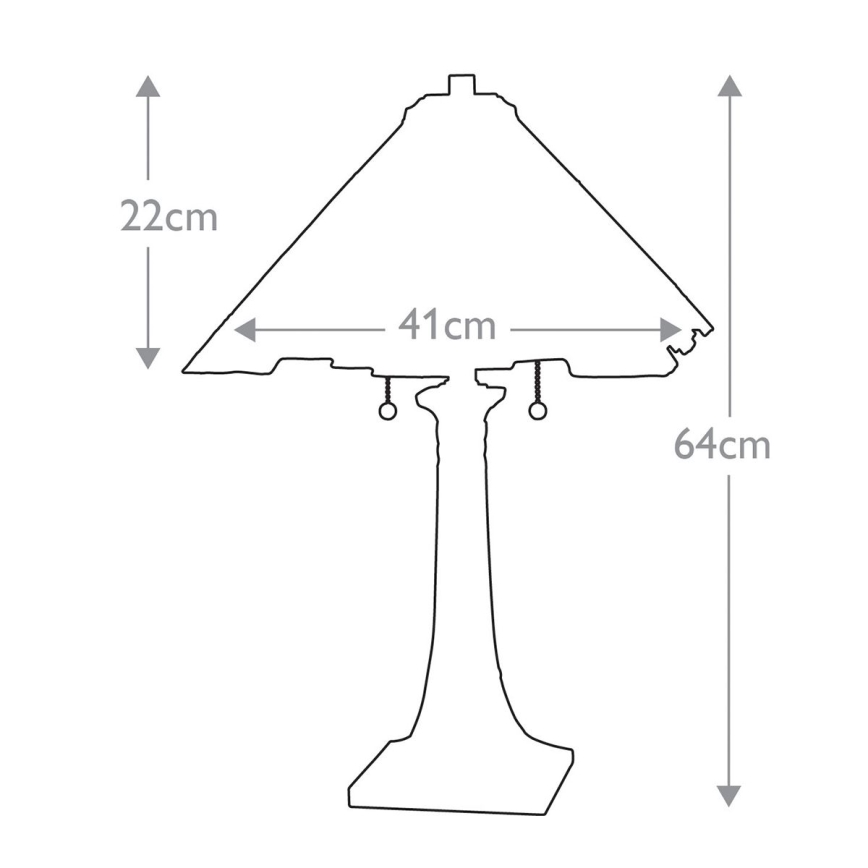 Elstead QZ-INGLENOOK-TL - Stalinė lempa INGLENOOK 2xE27/60W/230V
