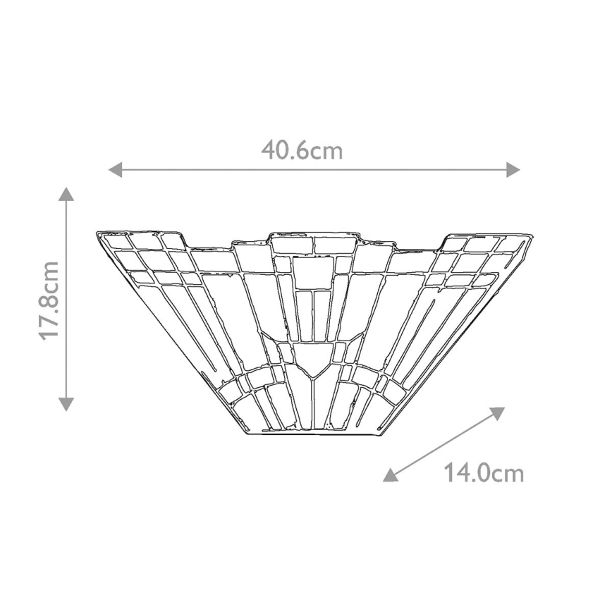 Elstead QZ-INGLENOOK-WU - Sieninis šviestuvas INGLENOOK 2xE14/60W/230V