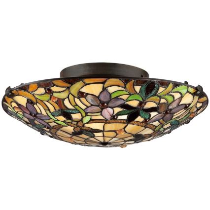 Elstead - Tiffany stiliaus lubinis šviestuvas KAMI 2xE27/60W/230V