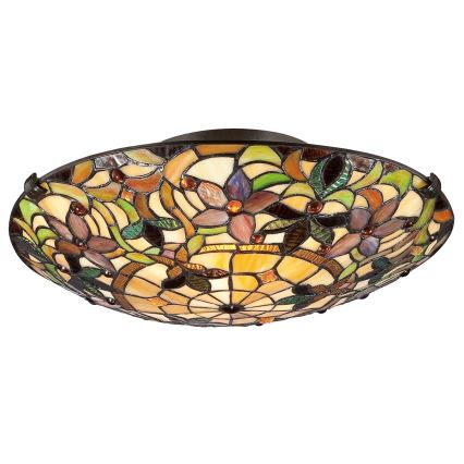 Elstead - Tiffany stiliaus lubinis šviestuvas KAMI 2xE27/60W/230V