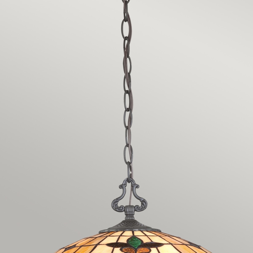 Elstead - Pakabinama liustra ant grandinės Tiffany KAMI 3xE27/60W/230V