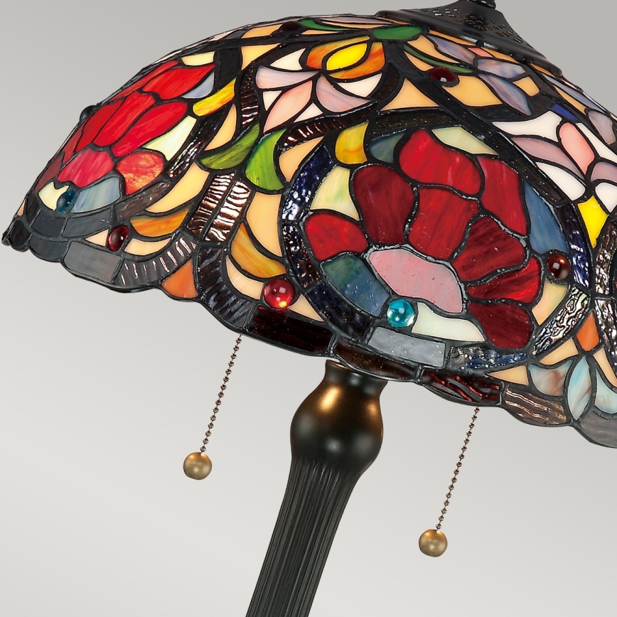 Elstead - Tiffany stiliaus stalinis šviestuvas LARISSA 2xE27/60W/230V