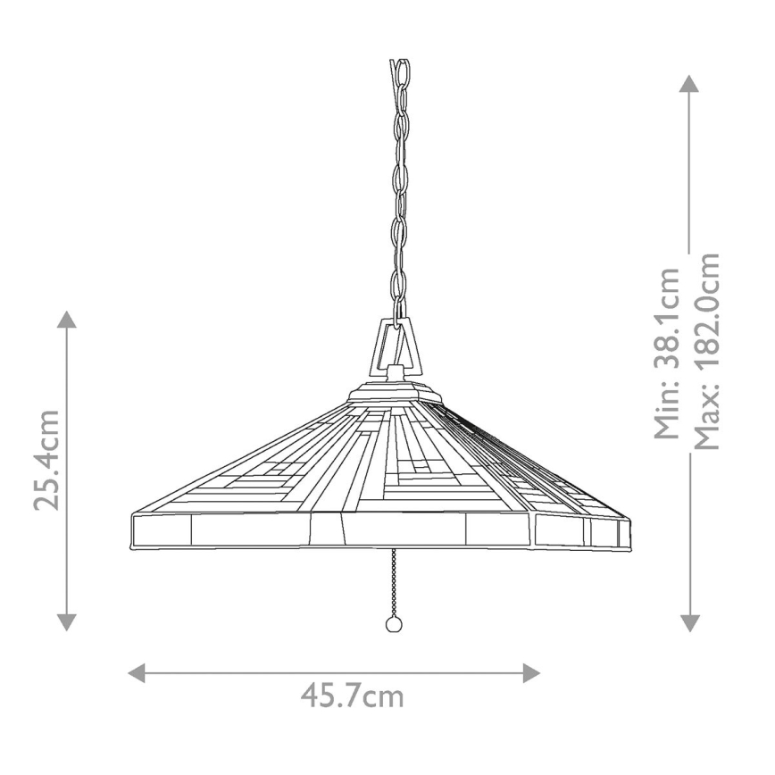 Elstead QZ-STEPHEN-3P - Sietynas ant grandinės STEPHEN 3xE27/60W/230V