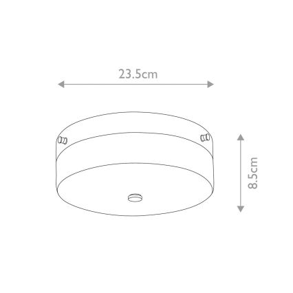 Elstead - LED vonios kambario lubinis šviestuvas TAMAR 1xGX53/5,7W/230V IP44 blizgus chromas