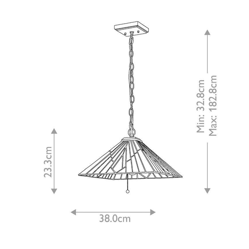 Elstead - Sietynas, kabinamas ant grandinės ALDERLEY 2xE27/60W/230V