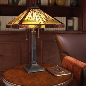Elstead - Tiffany stalinis šviestuvas STEPHEN 2xE27/60W/230V