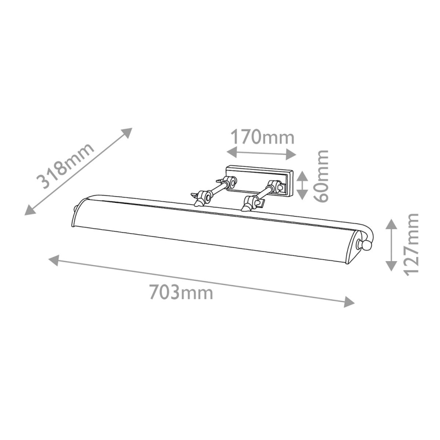 Elstead - Paveikslo šviestuvas WINCHFIELD 4xE14/40W/230V juodas