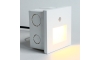 Emithor 70414 - LED Laiptų šviestuvas su jutikliu SUNNY LED/1W/230V baltas