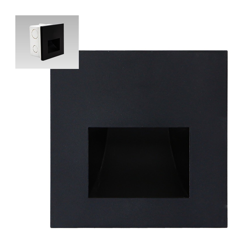 Emithor 70419 - LED Laiptinės šviestuvas SUNNY LED/1W/230V 4000K juodas
