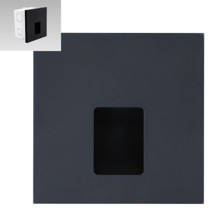Emithor 70425 - LED laiptų šviestuvas VIX LED/1W/230V 4000K juodas