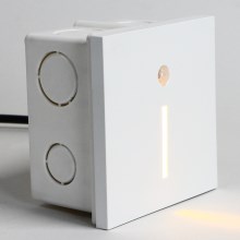 Emithor 70426 - LED Laiptinės šviestuvas su jutikliu LINE LED/1W/230V 4000K baltas