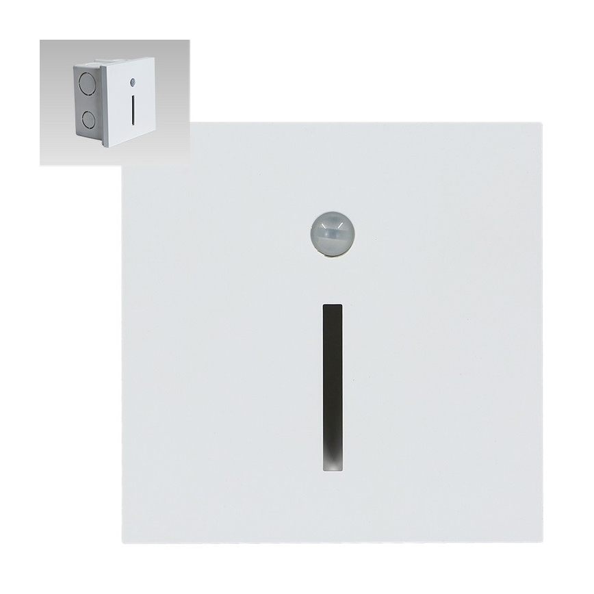 Emithor 70426 - LED Laiptinės šviestuvas su jutikliu LINE LED/1W/230V 4000K baltas