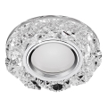 Emithor 71094 - LED įmontuojamas šviestuvas CRYSTAL FIX 1xGU10/50W + LED/3W JUOSTELĖ
