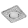 Emithor 71096 - LED įmontuojamas šviestuvas ELEGANT GLASS FIX 1xGU10/50W + LED/3W JUOSTELĖ