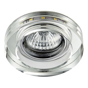 Emithor 71104 - LED įmontuojamas šviestuvas ELEGANT DOUBLE LIGHT GU10/50W + LED/3W JUOSTELĖ