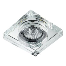Emithor 71105 - LED įleidžiamas lubinis šviestuvas ELEGANT DOUBLE LIGHT 1xGU10/50W + LED/3W STRIPE