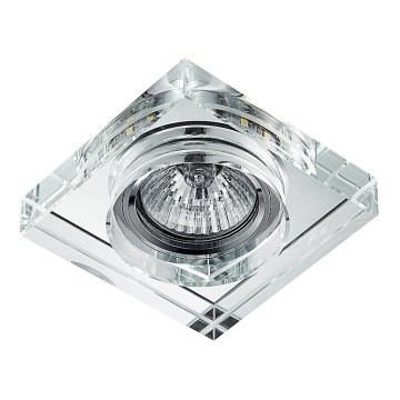 Emithor 71105 - LED įmontuojamas šviestuvas ELEGANT DOUBLE LIGHT 1xGU10/50W + LED/3W JUOSTELĖ