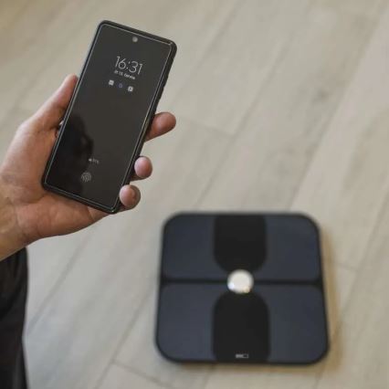 Išmanios asmeninės svarstyklės GoSmart 3xAAA Tuya