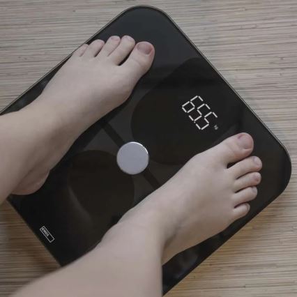 Išmanios asmeninės svarstyklės GoSmart 3xAAA Tuya