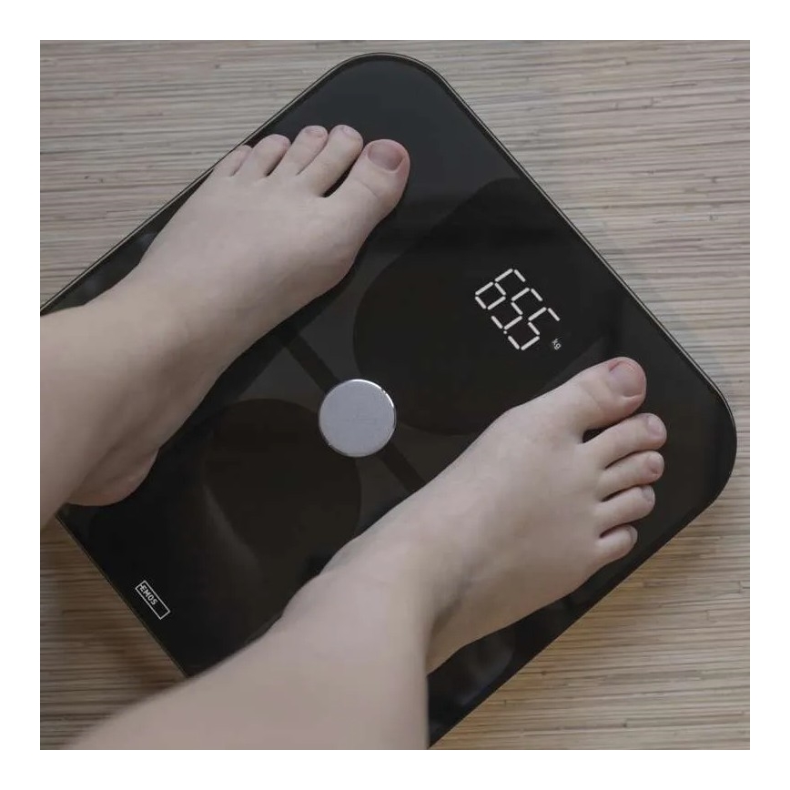 Išmanios asmeninės svarstyklės GoSmart 3xAAA Tuya