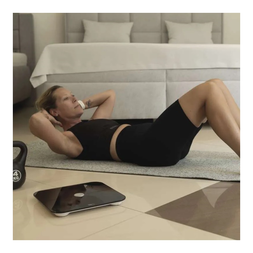 Išmanios asmeninės svarstyklės GoSmart 3xAAA Tuya