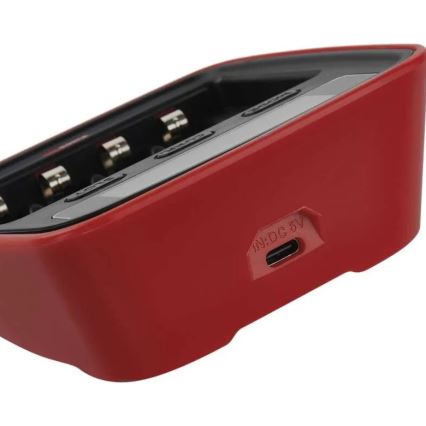 Baterijos įkroviklis su LCD ekranu 4xAA/AAA 5V