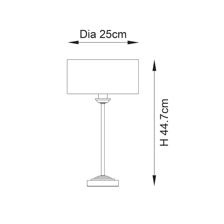 Endon 100646 – stalinis šviestuvas HIGHCLERE 1xE14/7W/230V, smėlio spalvos/matinis chromas, Ø 25 cm