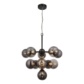 Endon 101147 - Liustra ant laido OSCAR 11xG9/18W/230V juoda/dūminė