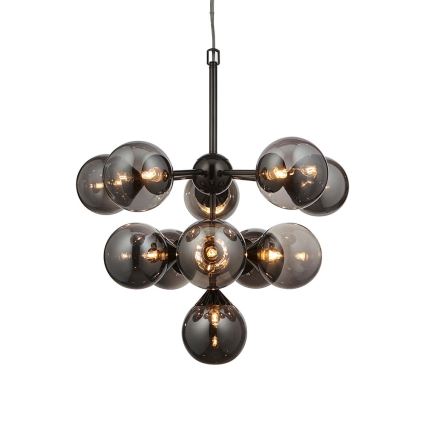 Endon 101147 - Liustra ant laido OSCAR 11xG9/18W/230V juoda/dūminė