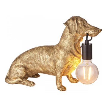 Endon 101187 - Stalinis šviestuvas DACHSHUND 1xE27/10W/230V auksas