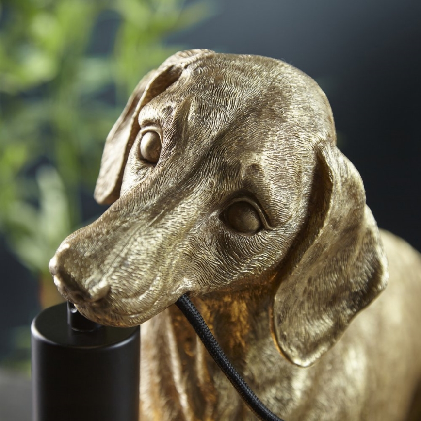 Endon 101187 - Stalinis šviestuvas DACHSHUND 1xE27/10W/230V auksas