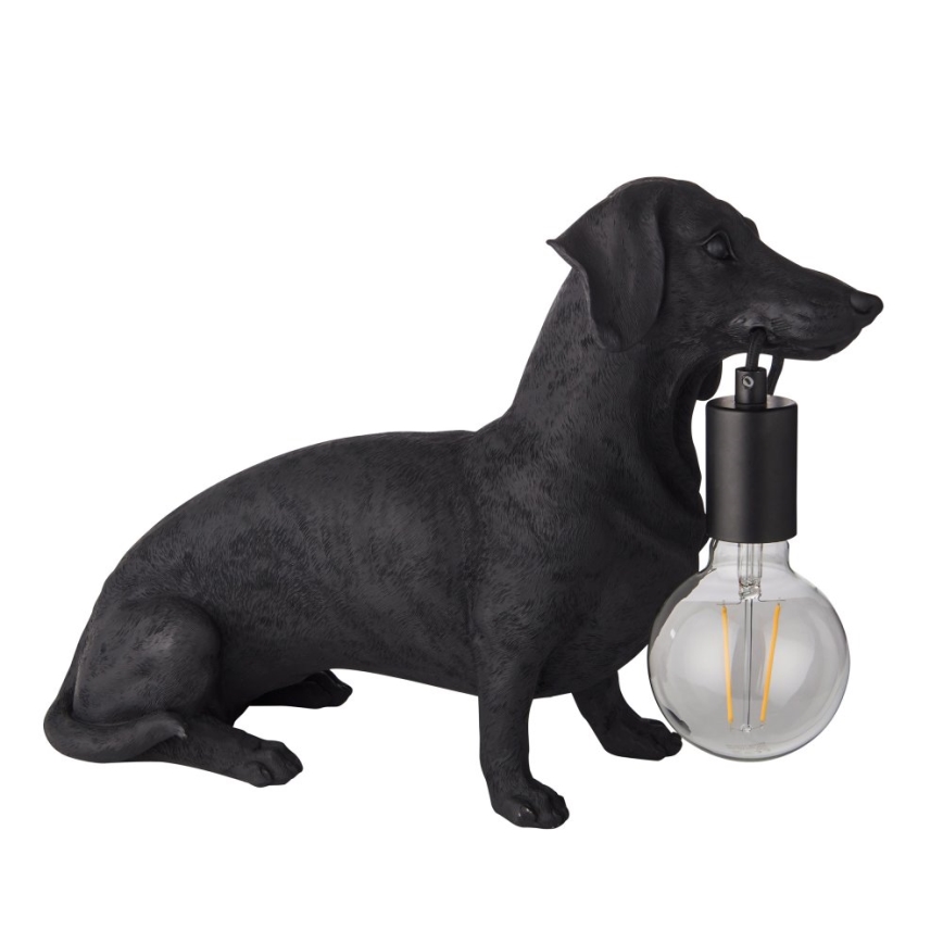 Endon 101188 - Stalinis šviestuvas DACHSHUND 1xE27/10W/230V juoda