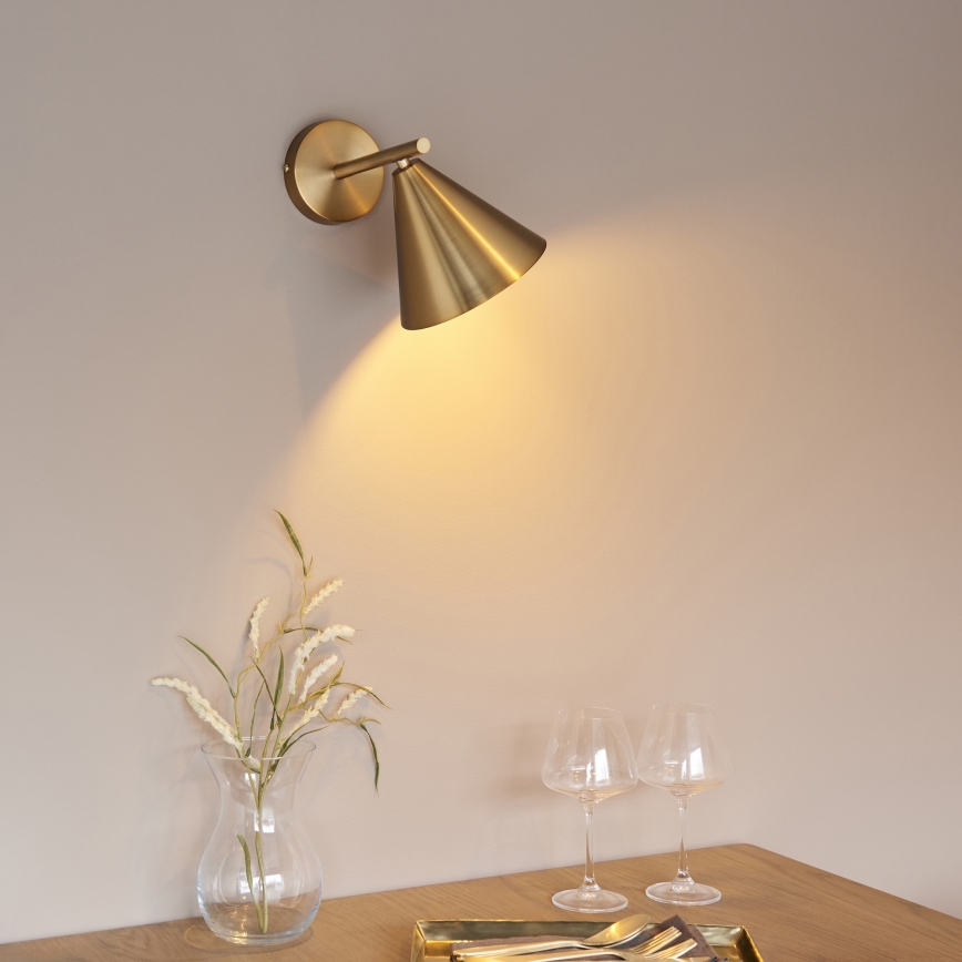 Endon 102893 - Sieninis akcentinis šviestuvas CAPE 1xE14/7W/230V žalvaris