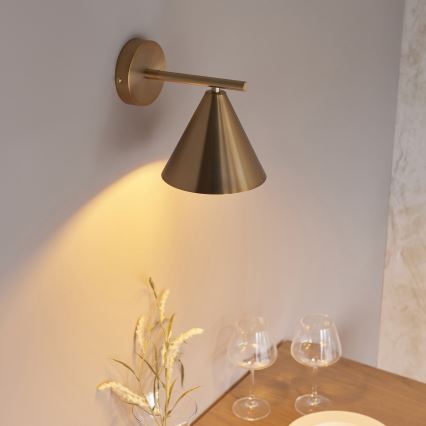 Endon 102893 - Sieninis akcentinis šviestuvas CAPE 1xE14/7W/230V žalvaris