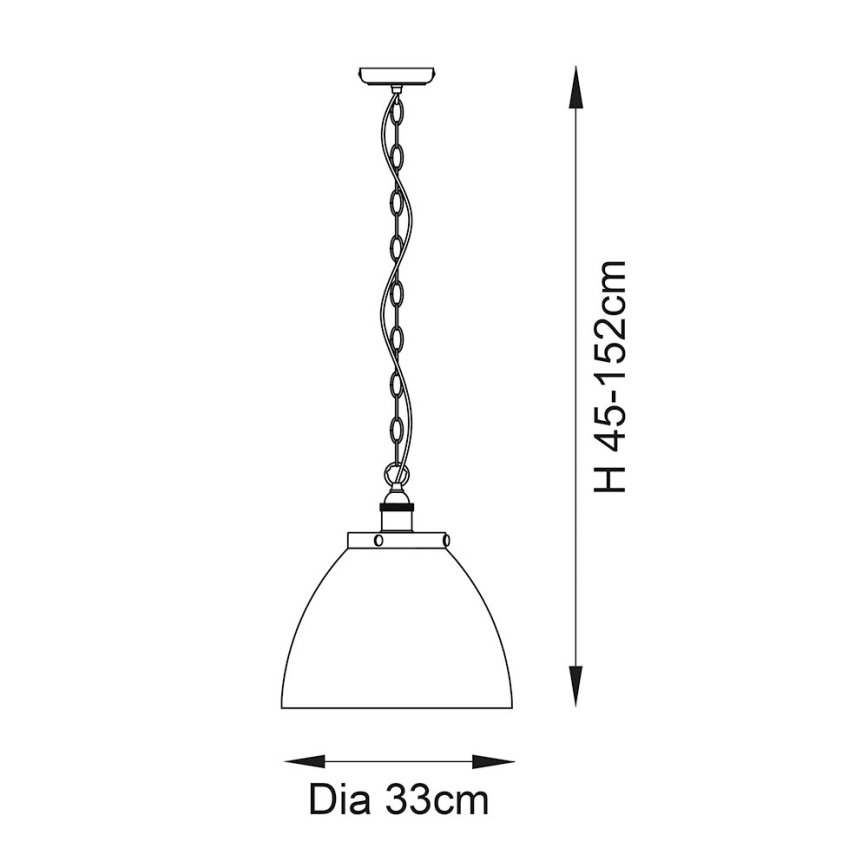 Endon 102926 - Sietynas, kabinamas ant grandinės HANSEN 1xE27/10W/230V žalvaris