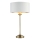 Endon 104054 - Stalinis šviestuvas HIGHCLERE 1xE14/7W/230V balta/žalvaris diametras 25 cm