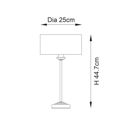 Endon 104054 - Stalinis šviestuvas HIGHCLERE 1xE14/7W/230V balta/žalvaris diametras 25 cm