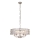 Endon 104467 - Sietynas, kabinamas ant grandinės CLIFTON 5xE14/6W/230V blizgus chromas/permatoma diametras 50,5 cm