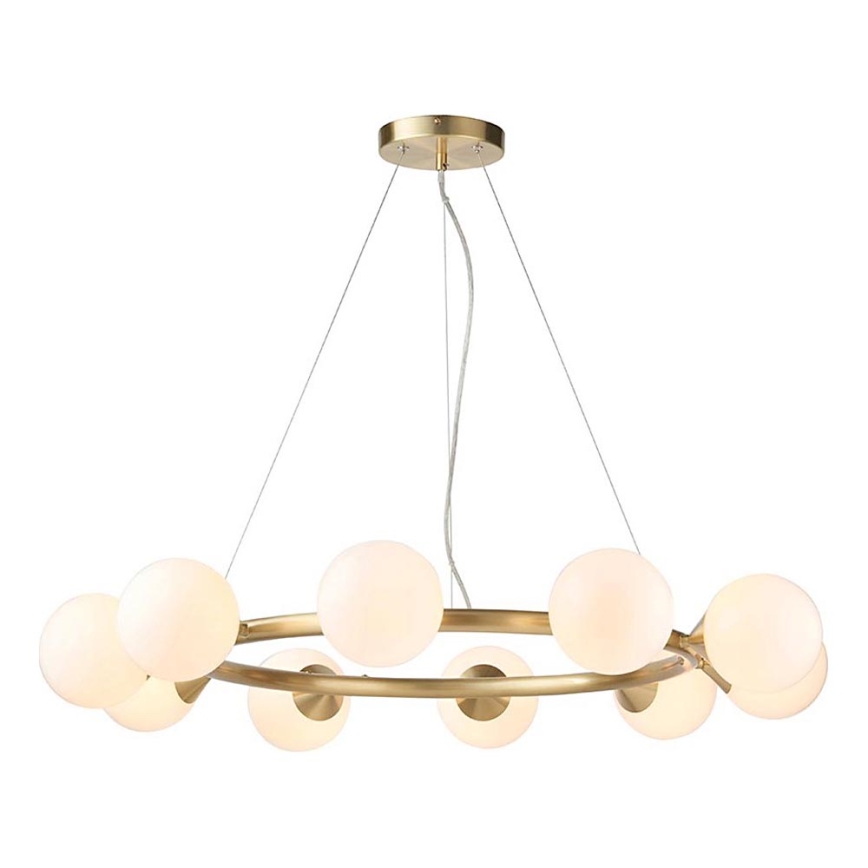 Endon 106008 - Liustra ant laido OTIS 10xG9/3W/230V auksinė