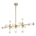 Endon 106259 - Sietynas ant stulpo TOUR 13xG9/3W/230V žalvaris
