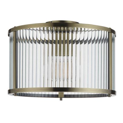 Endon 106265 - Lubinis šviestuvas RIDGETON 1xE27/10W/230V žalvaris